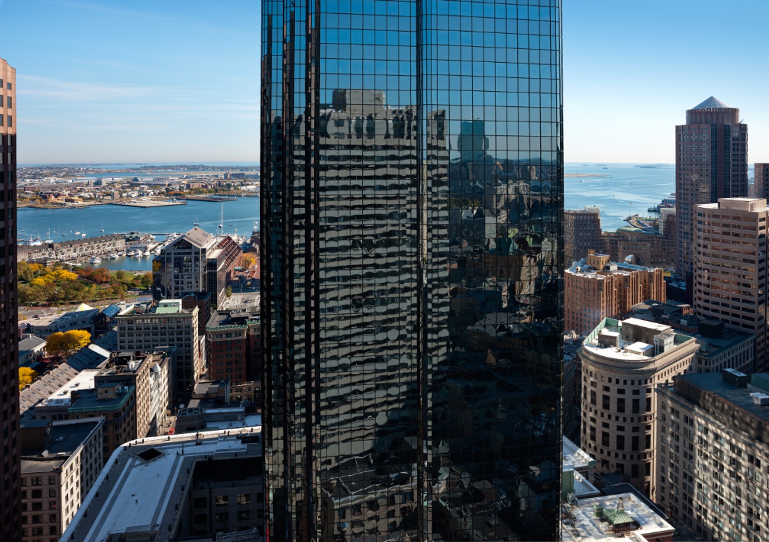 Mid-level east-facing city view.