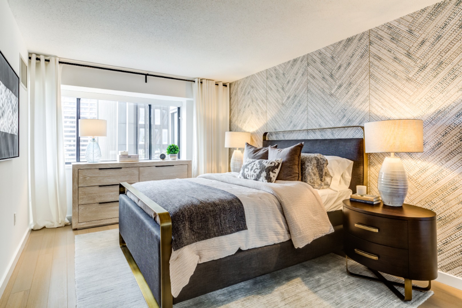 One bedroom primary bedroom.